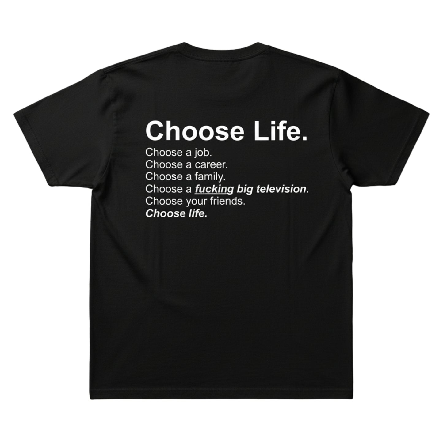 Oversized CHOOSE LIFE Tshirt BY102