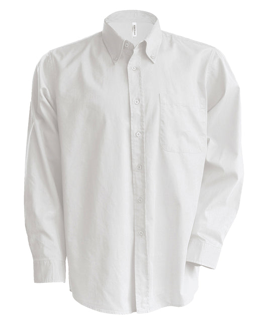 Men's long-sleeved Oxford shirt